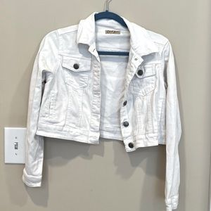 White jean jacket